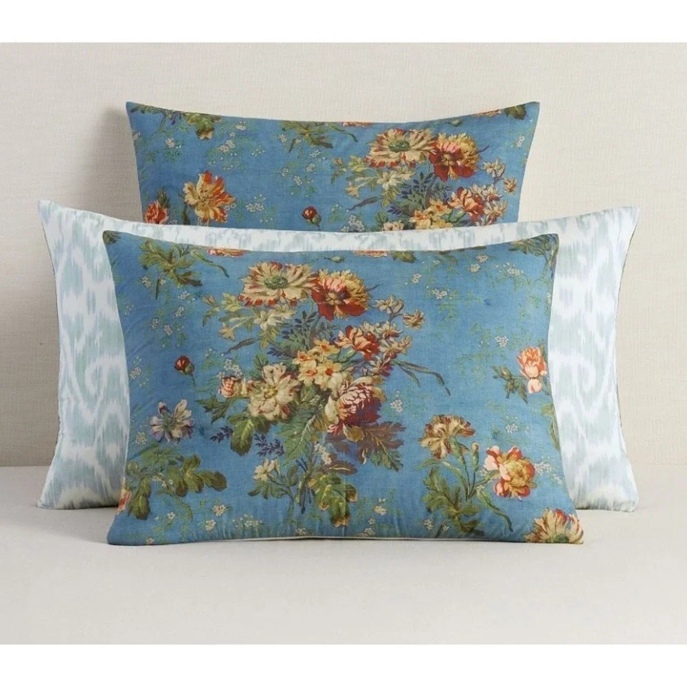 Pottery Barn Set of 2 Reversible Pillow Shams Euro 26